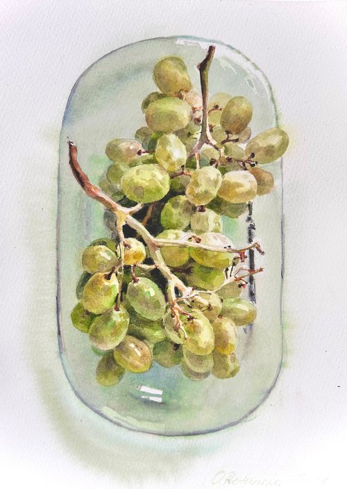 Green grape by Olha Retunska