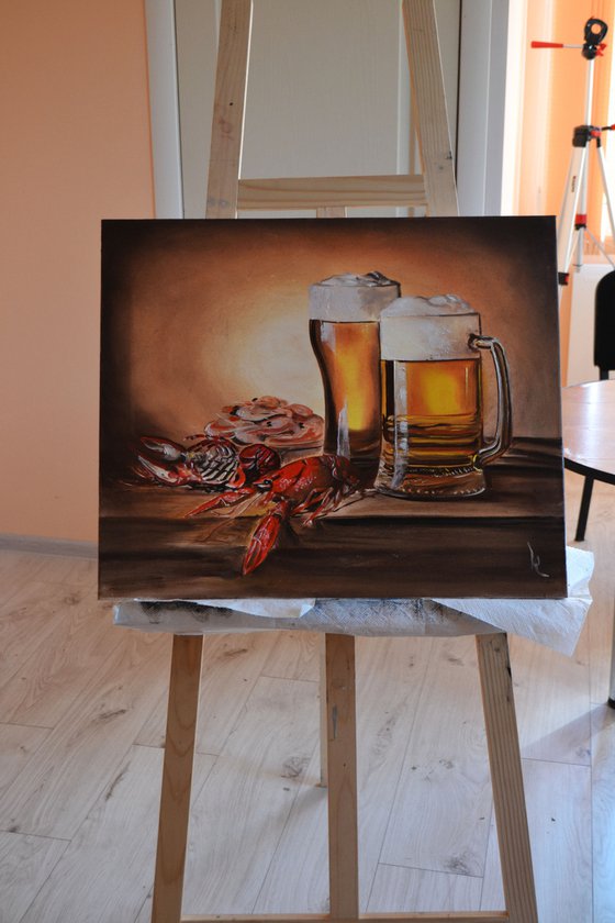 Beer with Сrayfish and Shrimp