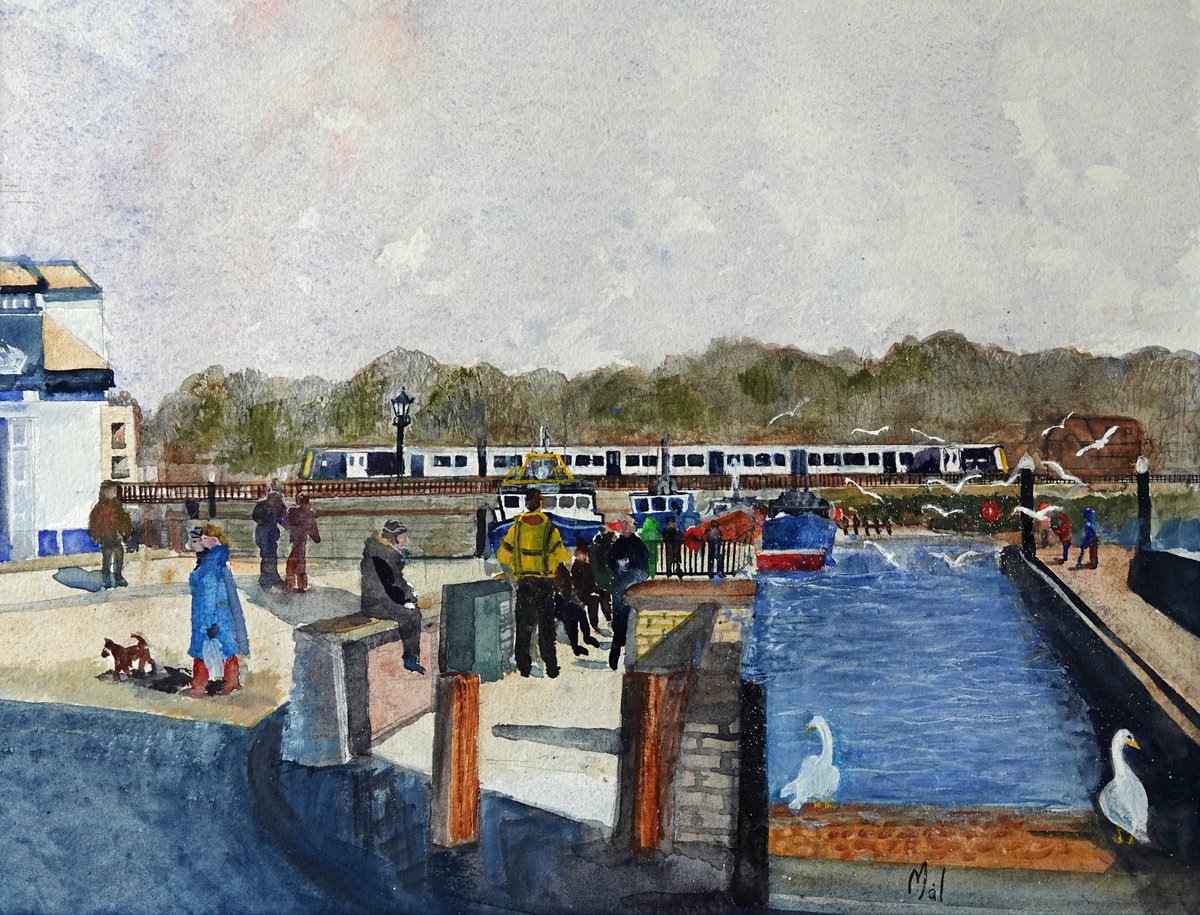 Lymington Quay by Mal Phillips