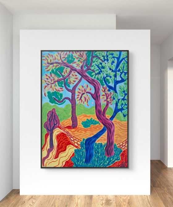 The Radiant Warmth of the Mediterranean Pines