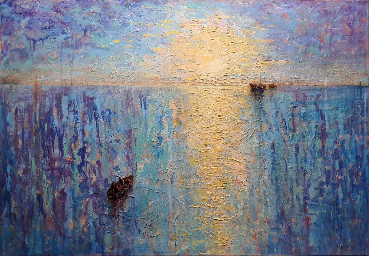  Boat Trip. By Rakhmet Redzhepov, 45 X 31, Artwork For Sale On Artfinder