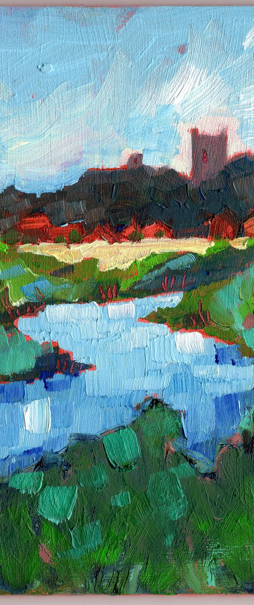 Blakeney Village - Miniature Landscape by Mary Kemp