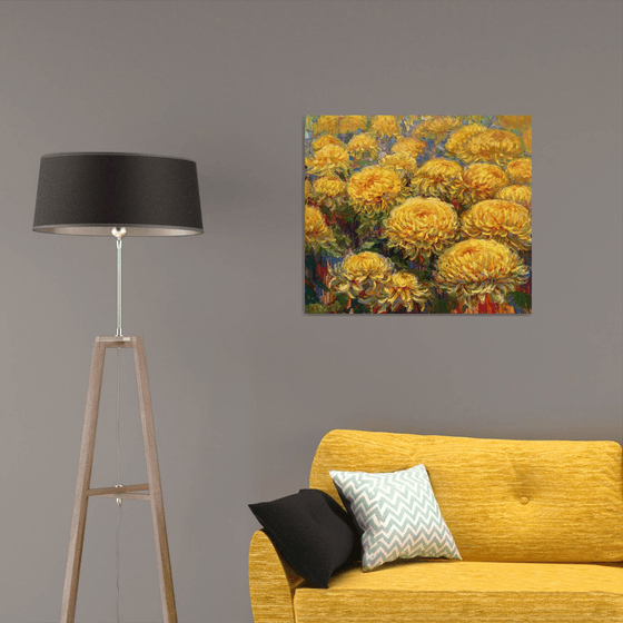 "Bouquet of yellow flowers"