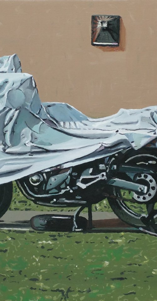 Covered motorcycle by Zoltan Till