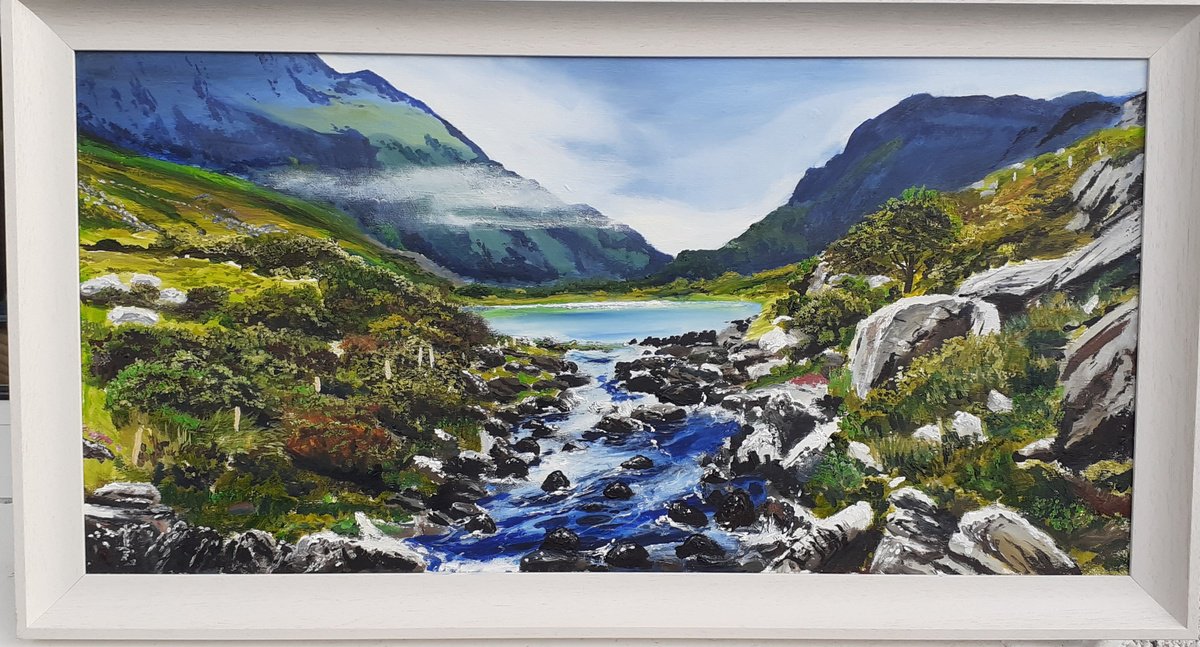 Photorealistic Landscape Oil Painting By Cathal Gallagher, 32 X 16, The Gap Of Dunlo, Original Artwork