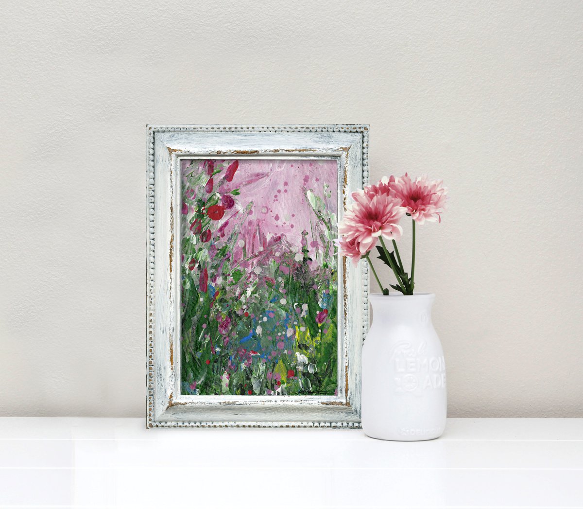 A Meadow Journey 4 - Framed Floral Painting by Kathy Morton Stanion by Kathy Morton Stanion