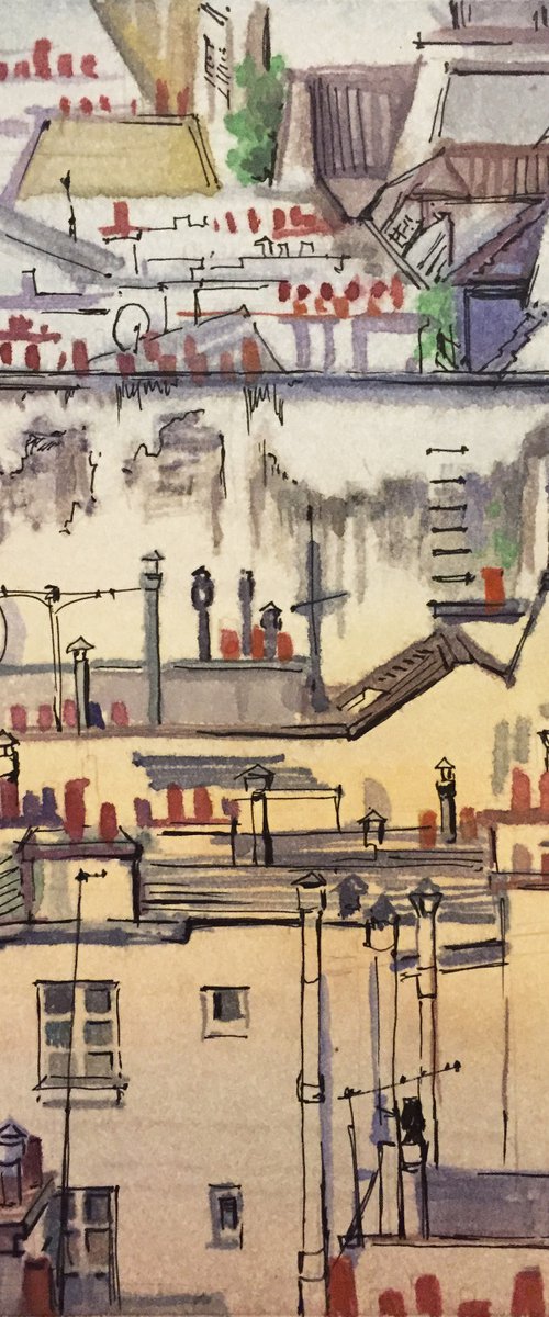 Roofs of Paris by Natalia Veyner
