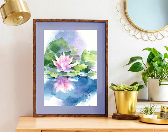 Diptych "Pink Lotuses"
