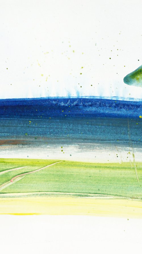 Summer Landscape 21-5 9x12in (22x30cm) by jelena b