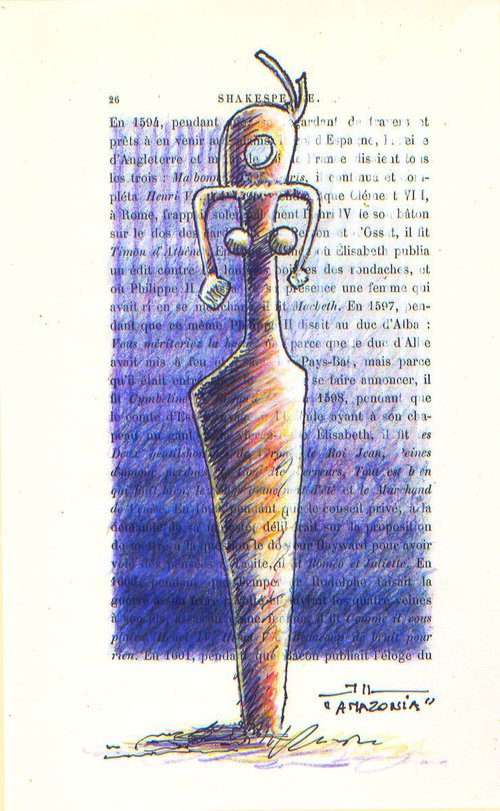 Amazonia (sketch of sculpture) by Jean-Luc Lacroix