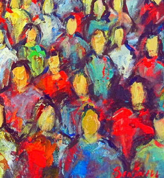 Anonymity : Faces in the Crowd 36x30