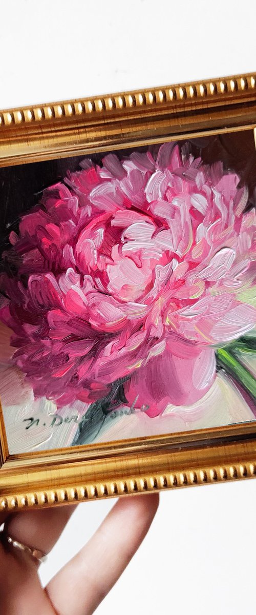 Peony flower by Nataly Derevyanko