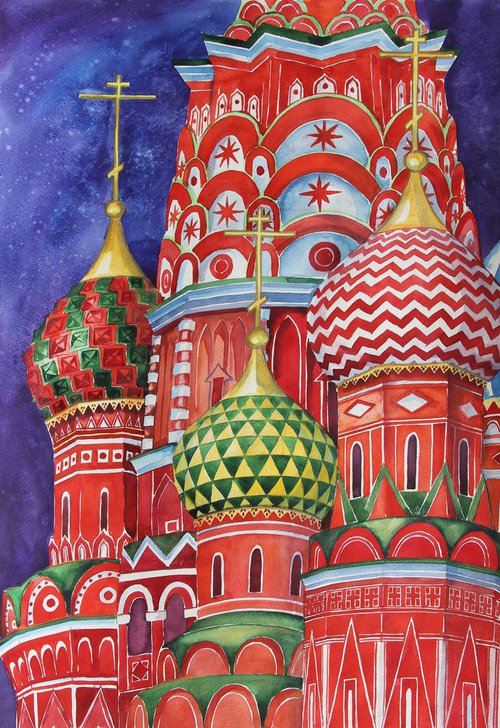 St-Basil's Cathedral by Albina Kumirova