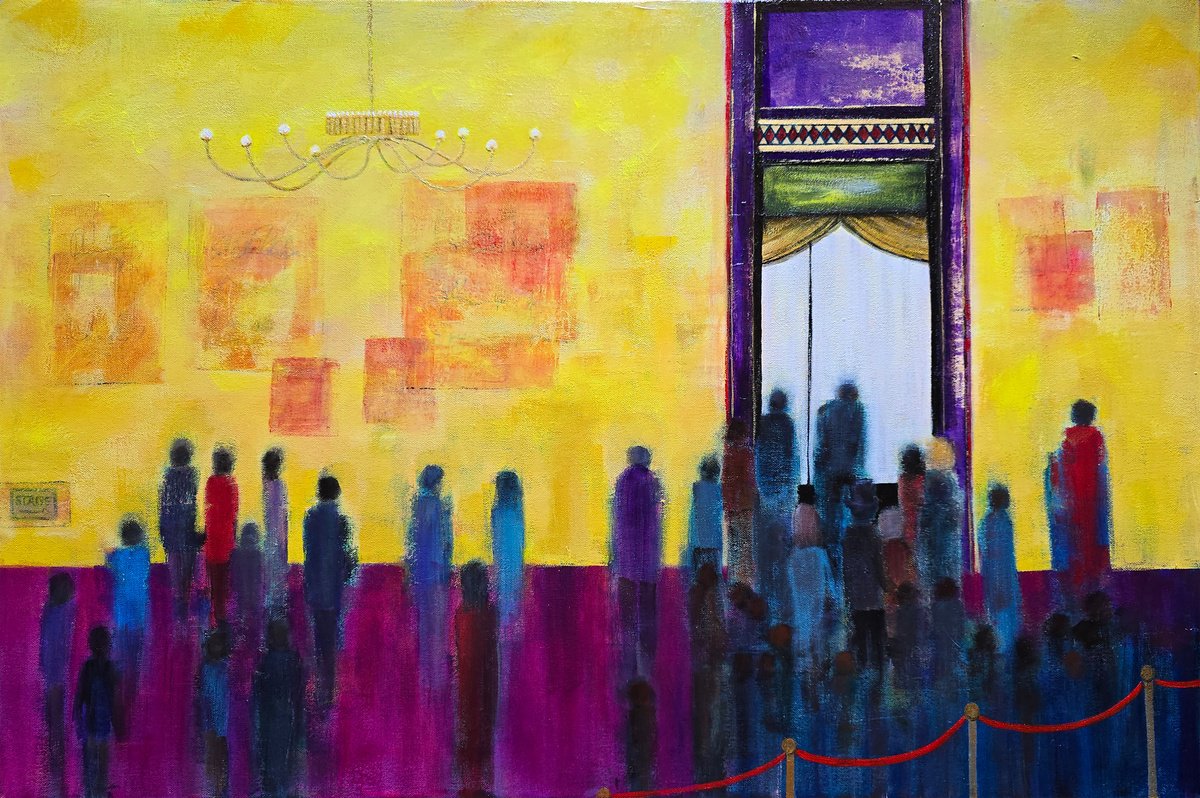 Impressionistic Portrait Acrylic Painting By Faith Patterson, 36 X 24, Return To Denouement, Original Artwork