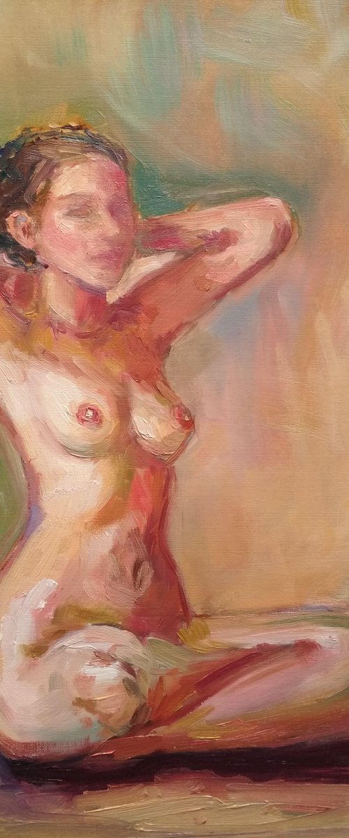 Nude Woman Figure by Ann Krasikova