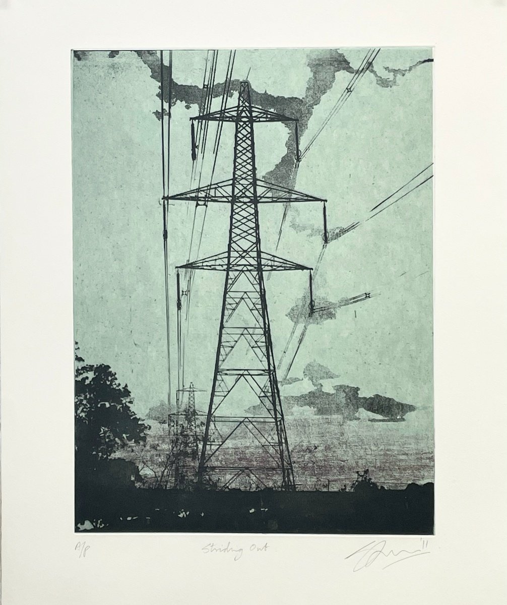 Etchings & Engravings , Striding Out By Simon Lawson, 22 X 30, Artwork For Sale On Artfinder