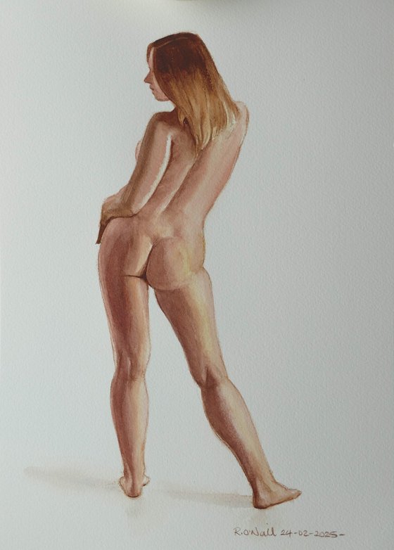 Standing female nude