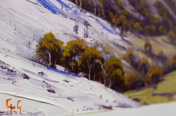 Winter snow landscape