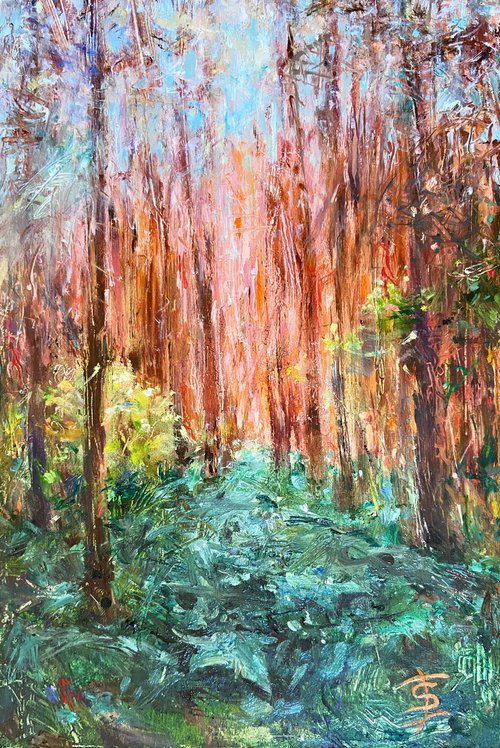 Forest path by Elvira Sesenina