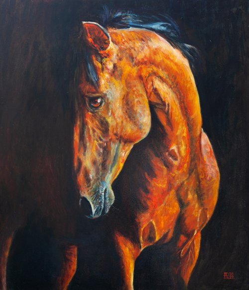 Fire Horse by Liudmila Pisliakova
