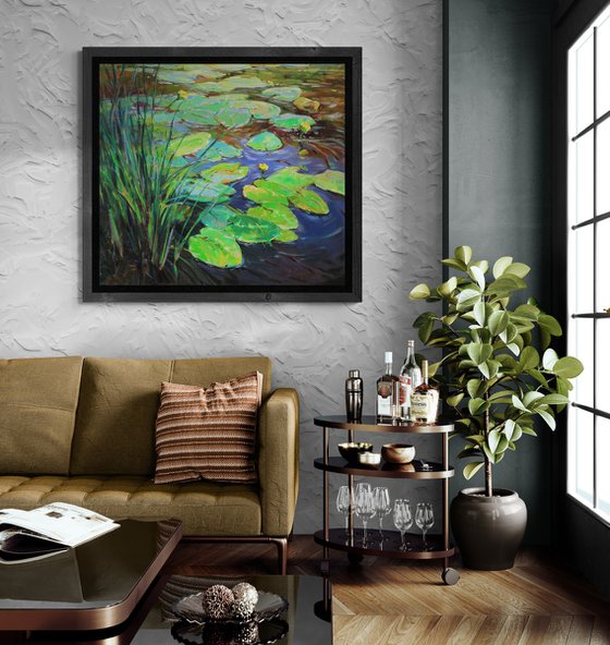 Water lilies pond