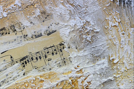 Golden Symphony  - Abstract Art - Acrylic Painting - Canvas Art -  Abstract Painting - Industrial Art