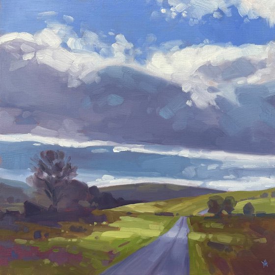 Mynydd Illtud Sunlit Road