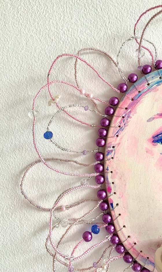 Clay female face