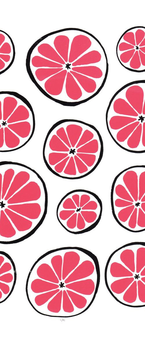 Grapefruit - Unframed - FREE Worldwide Delivery by Lu West