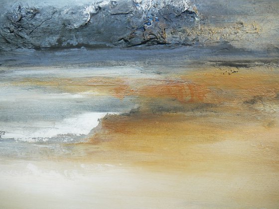 An impressionistic work "The Coastline in the Fog"