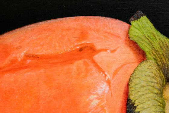 Hyperrealistic still life "Just Persimmon..."