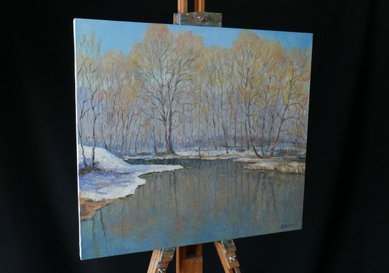 Early Sunny Spring - spring landscape painting