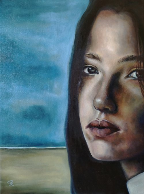 PORTRAIT OF WOMAN  "The sound of silence" by Veronica Ciccarese