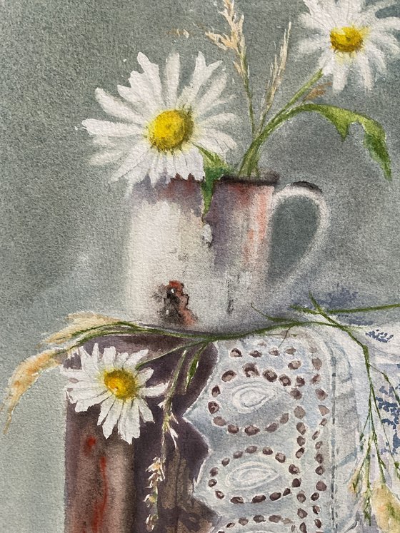 Village still life, original art