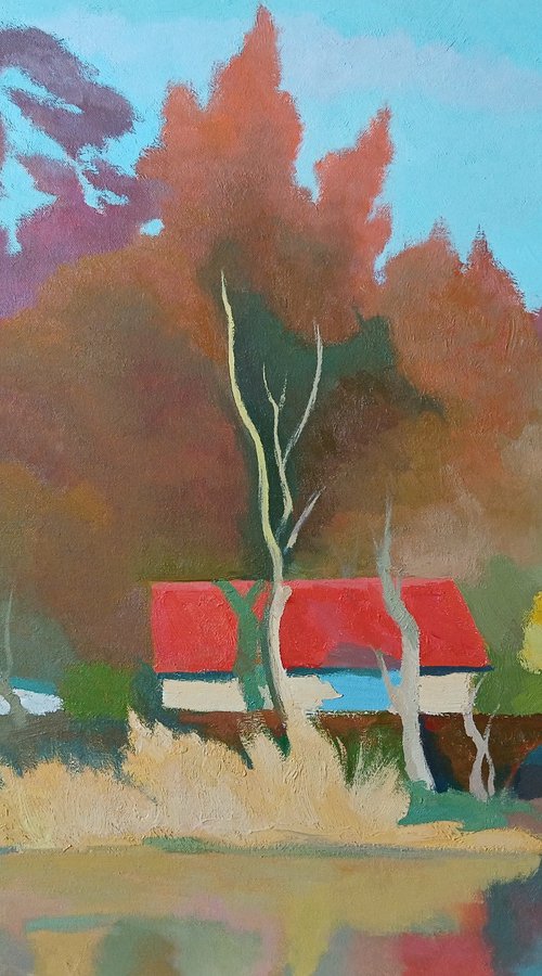 A Quiet Evening by the River by Vasyl Koval