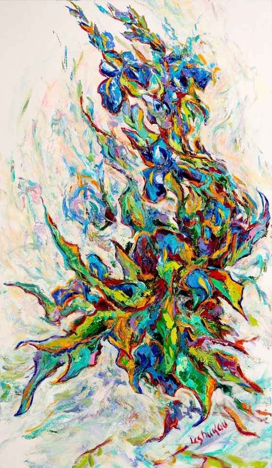 Blue Irises Dance