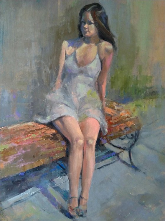 Figure(40x60cm, oil painting, ready to hang)