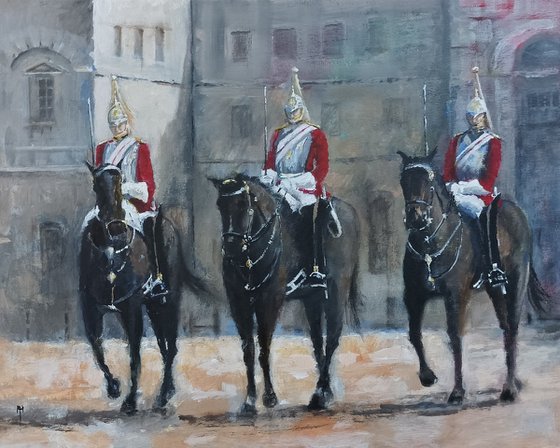 On the parade ground, London