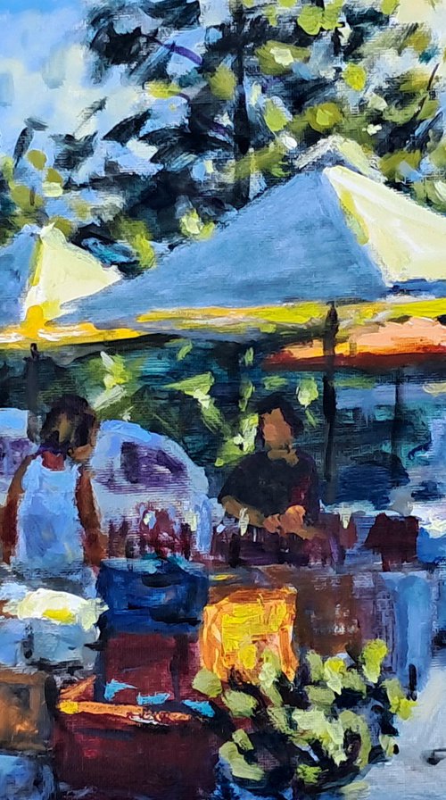 The wine seller by Dimitris Voyiazoglou