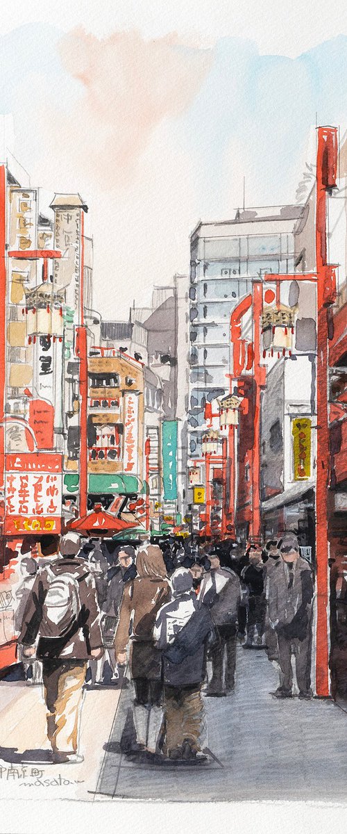 Kobe Chinatown Nankinmachi by Masato Watanabe