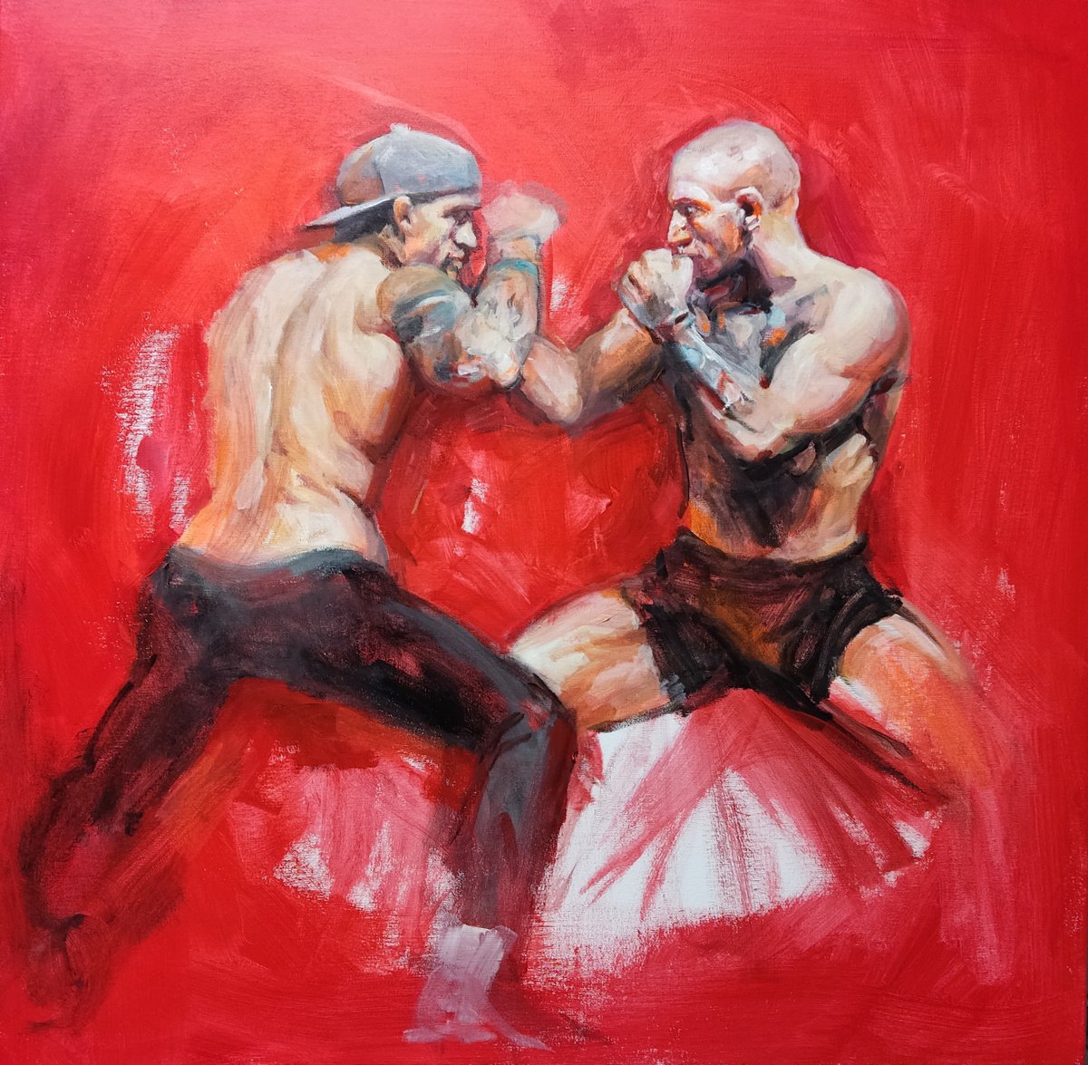 Fight By Helinda (Olga Muller), 31 X 31, Artwork For Sale On Artfinder