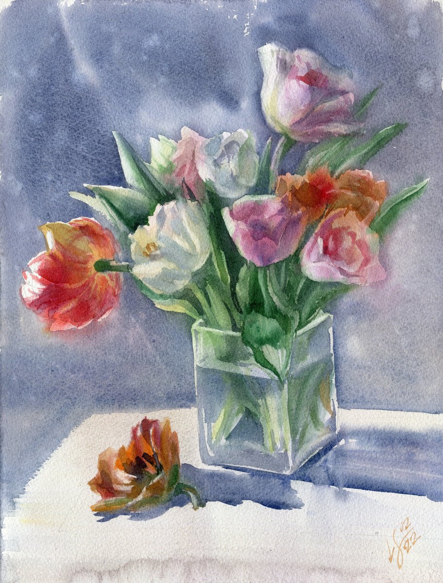 Spring Tulips by SVITLANA LAGUTINA