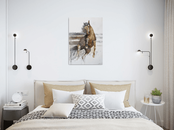 Prancing  horse (70x50)