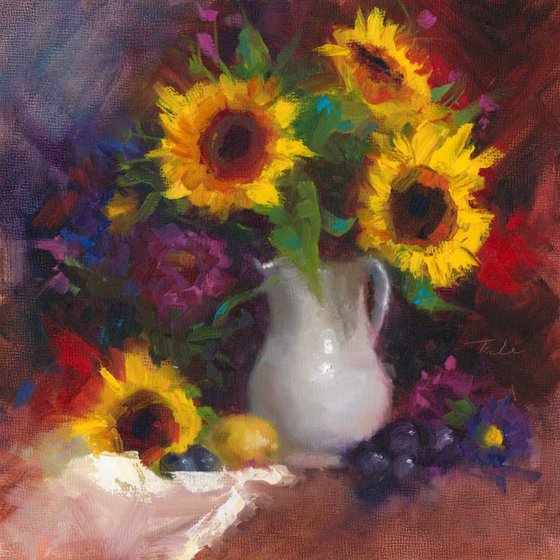 Dance With Me - Sunflower Still Life