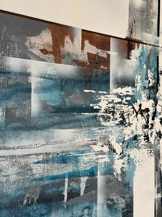 Currents Through Structure diptych