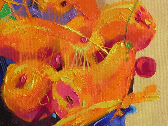 "Pear mix" Oil on canvas Original art Kitchen decor 2021