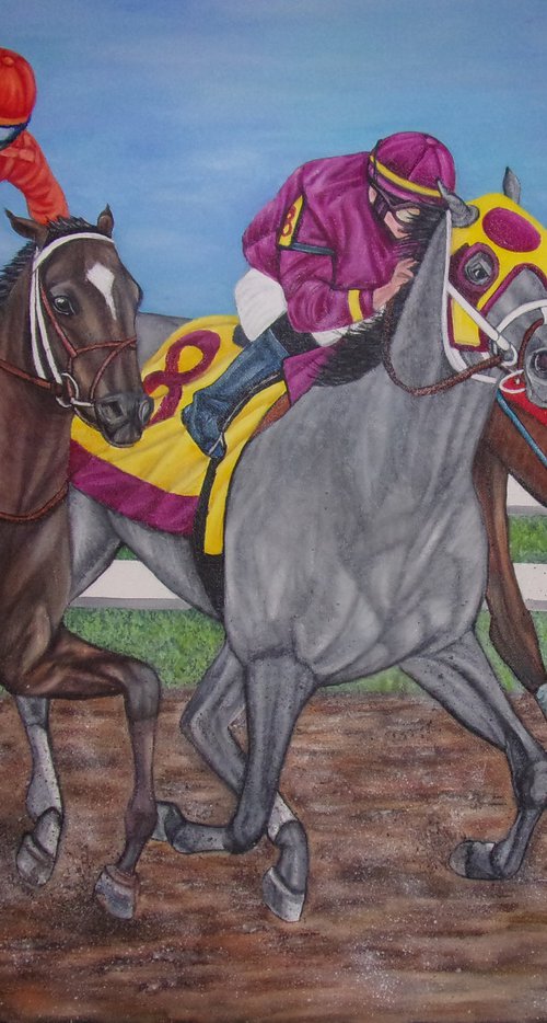 Horse Racing,  Thoroughbred horses by Sofya Mikeworth