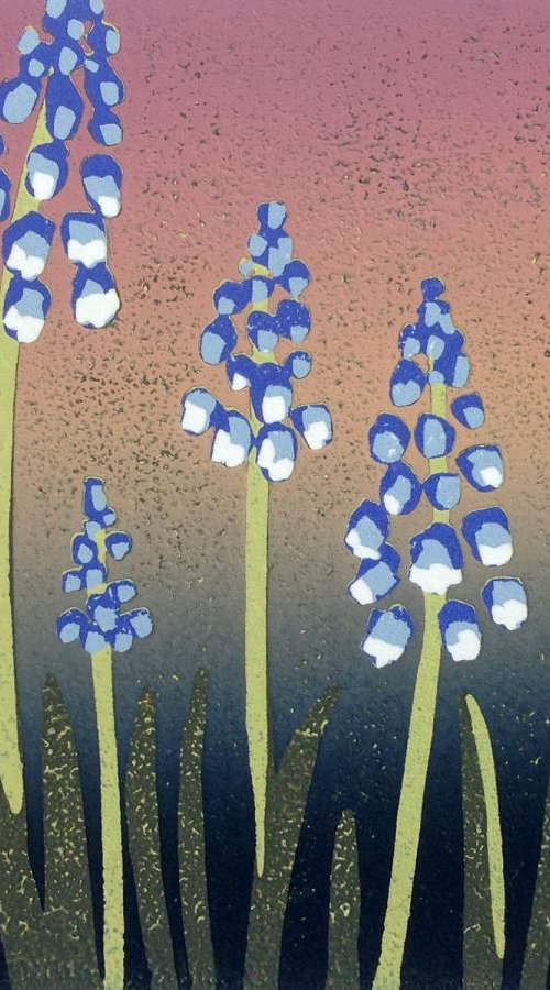 A Crush of Grape Hyacinths by Alexandra Buckle