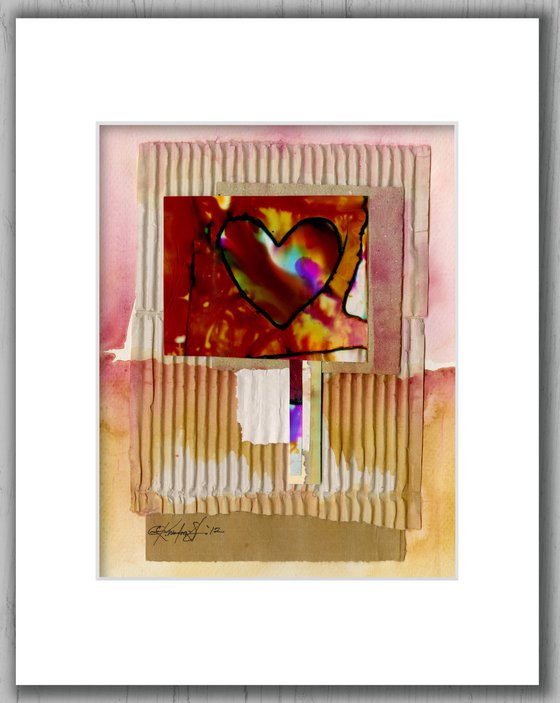 Heart Encounters 7 - Mixed Media Collage by Kathy Morton Stanion