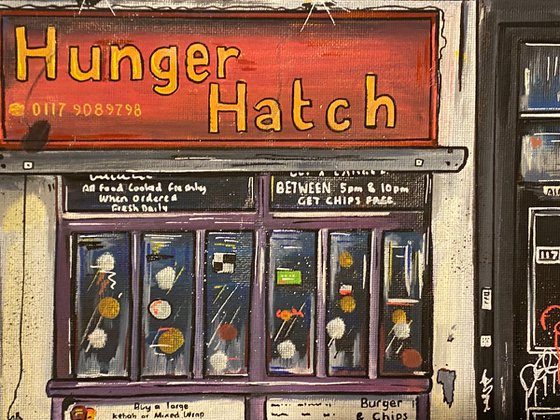 Hunger Hatch - Original on canvas board